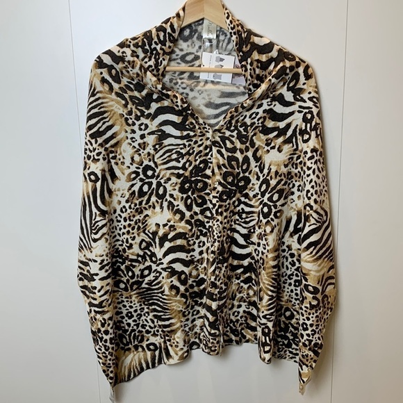 Leopard Print Women's Scarf - Picture 1 of 9